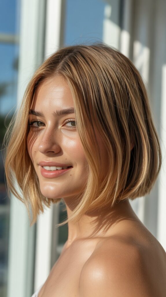 Angled Bob with Babylights