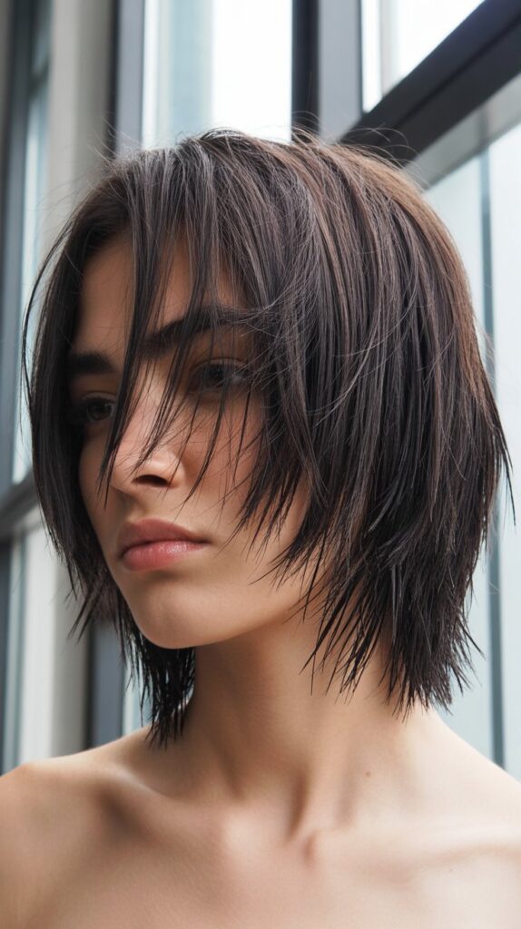 34+ Latest Bob Haircuts for Fine Hair 12 Shaggy Bob with Razored Ends