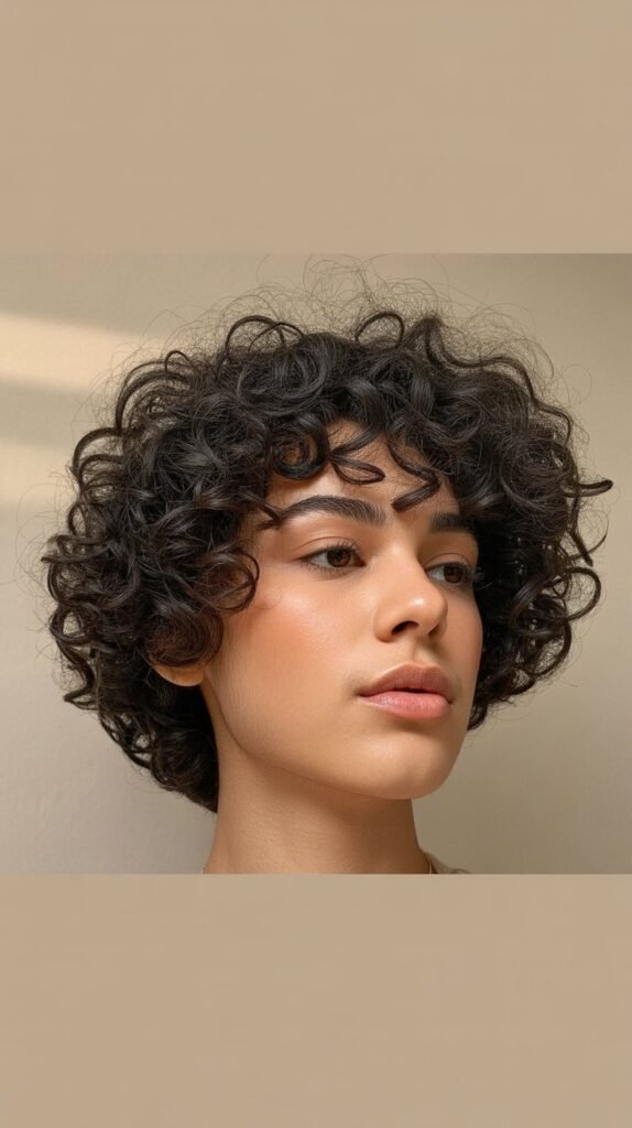 Curly Bowl Cut