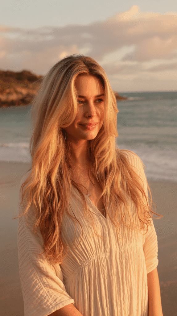 27+ Easy Wedding Guest Hairstyles for Long Hair 27 Natural Beachy Waves