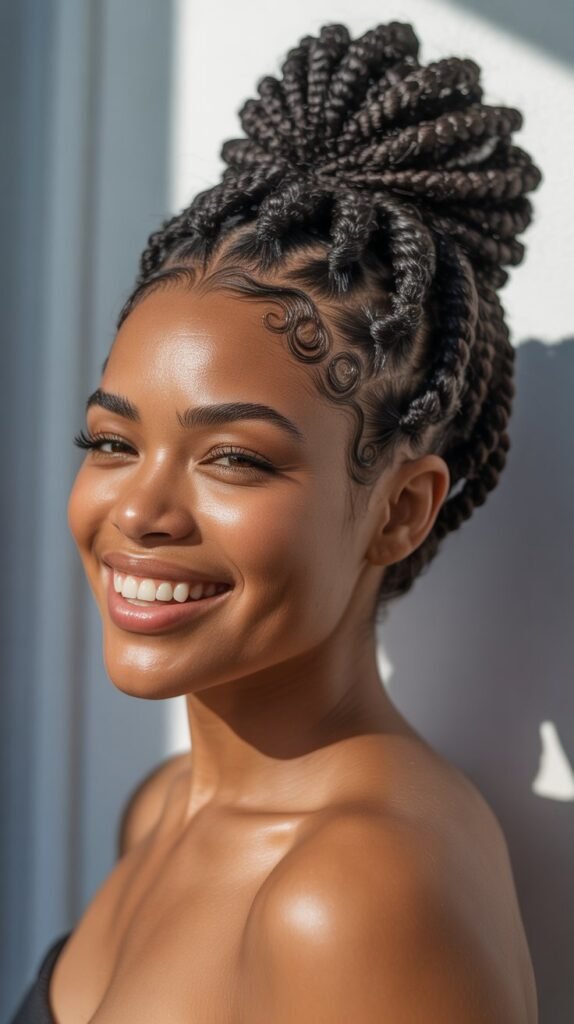 Twisted Crown with Bun