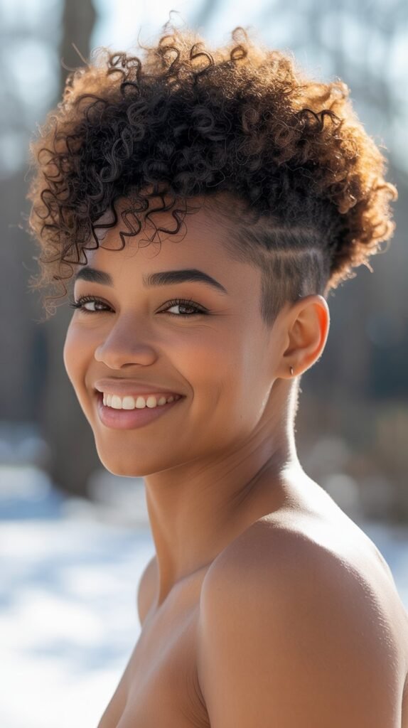 Afro with Tapered Sides