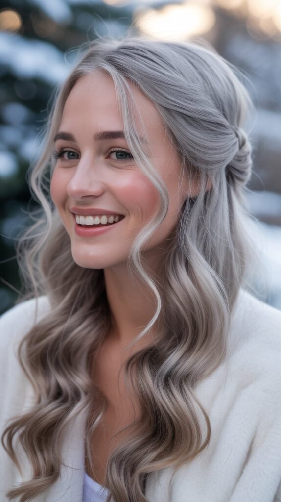  Double Twisted Half-Up Style