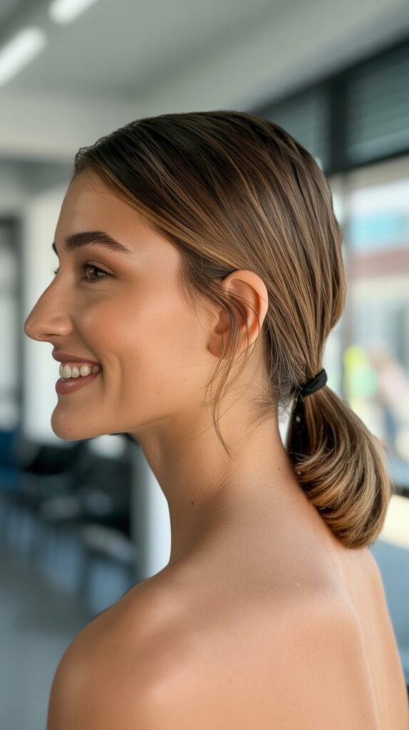 Sleek Low Ponytail