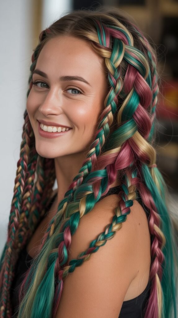 Zig-Zag Part with Side Braids