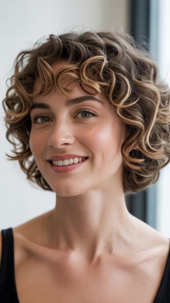 Curly French Bob