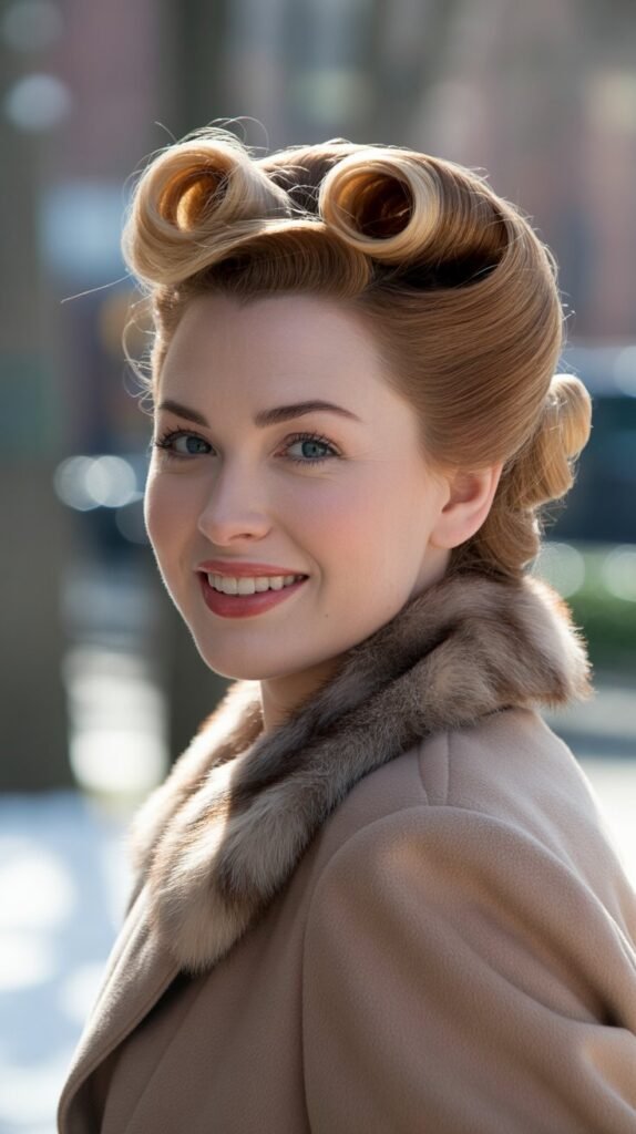 Vintage-Inspired Victory Rolls