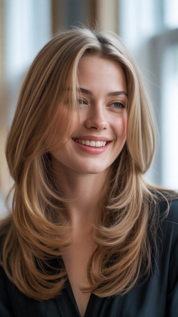 Classic Long Layers with Face-Framing Pieces