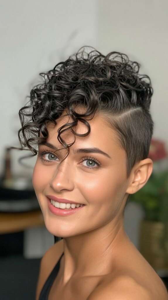 Curly Faux Hawk