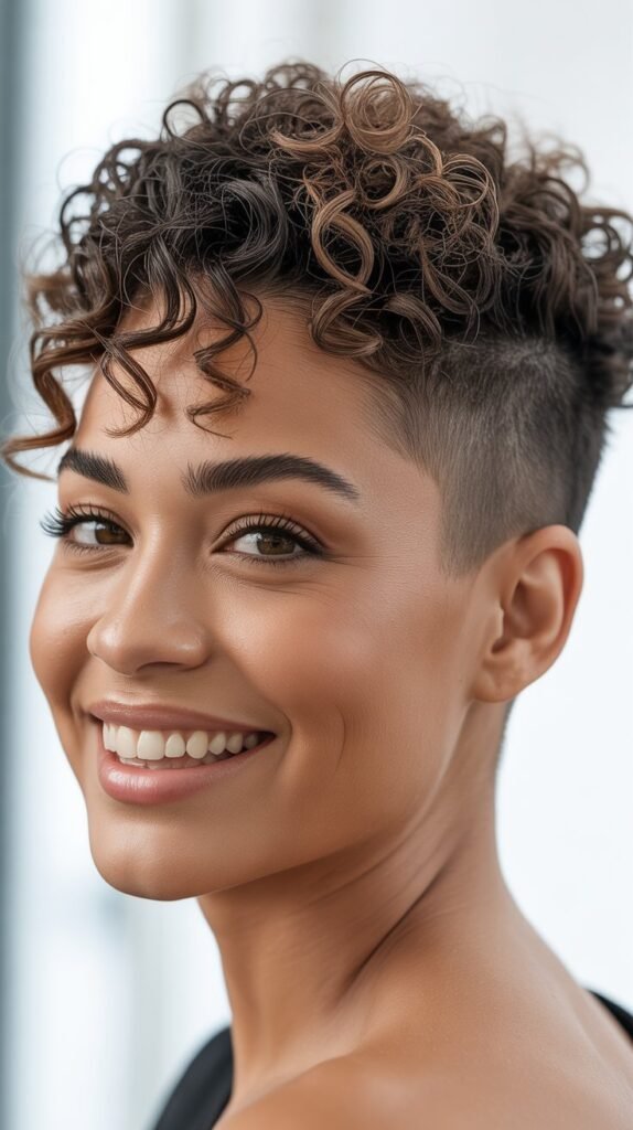 High-Top Curly Fade