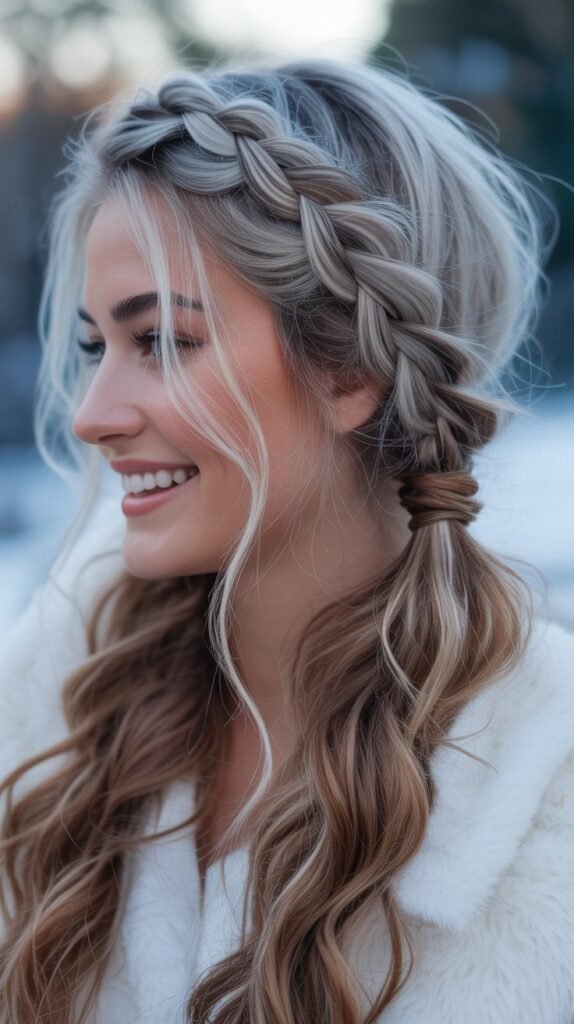 Dutch Braid Ponytail Combo