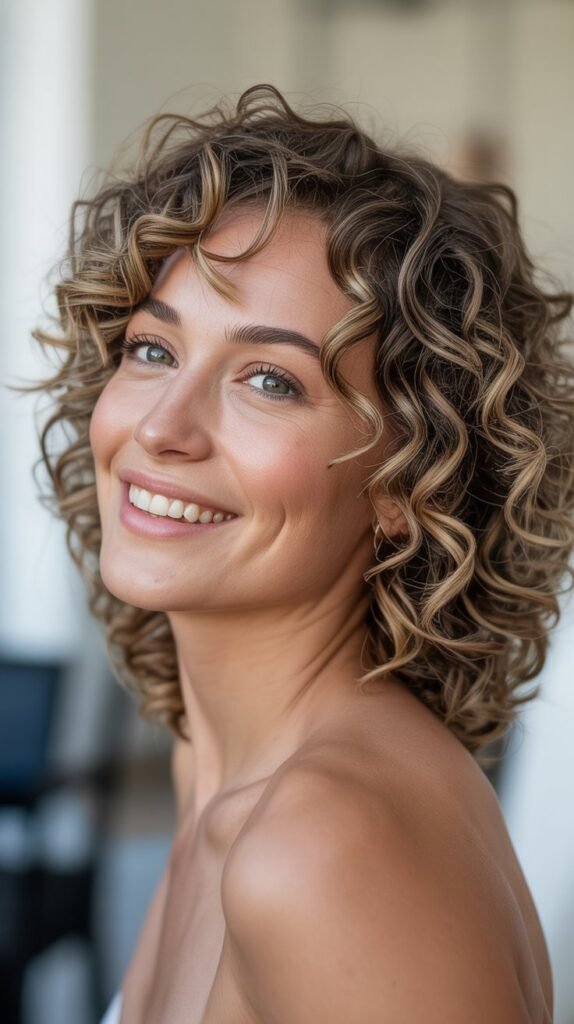 Face-Framing Curly Cut