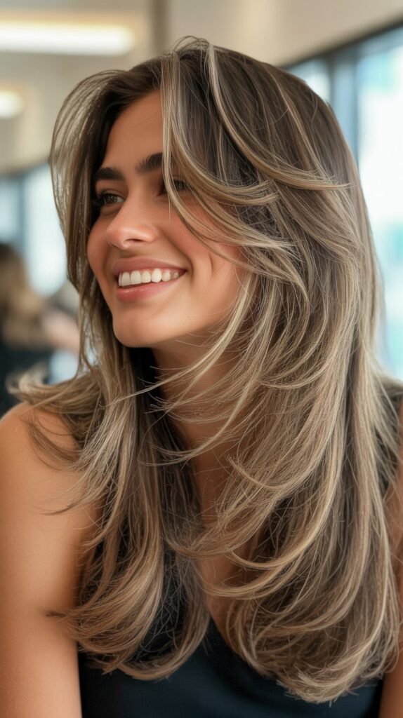 Long Razor-Cut Layers for Texture