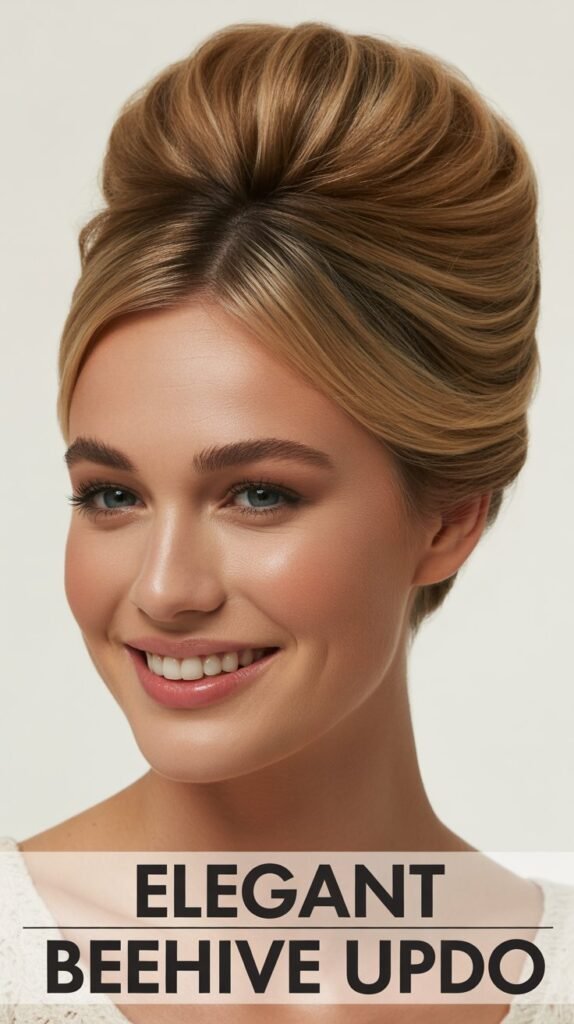 Elegant Beehive Updo