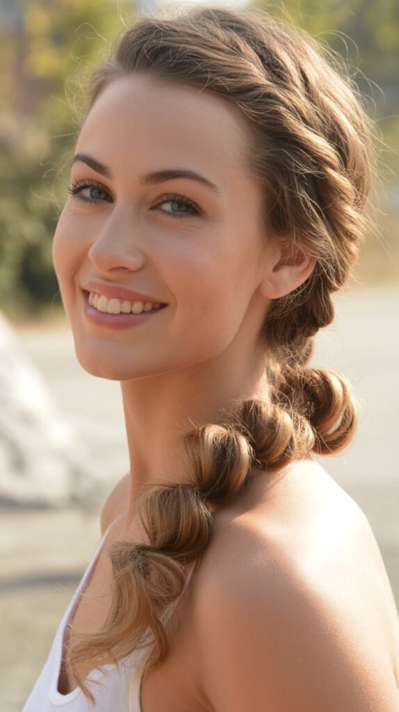  Twisted Side Ponytail