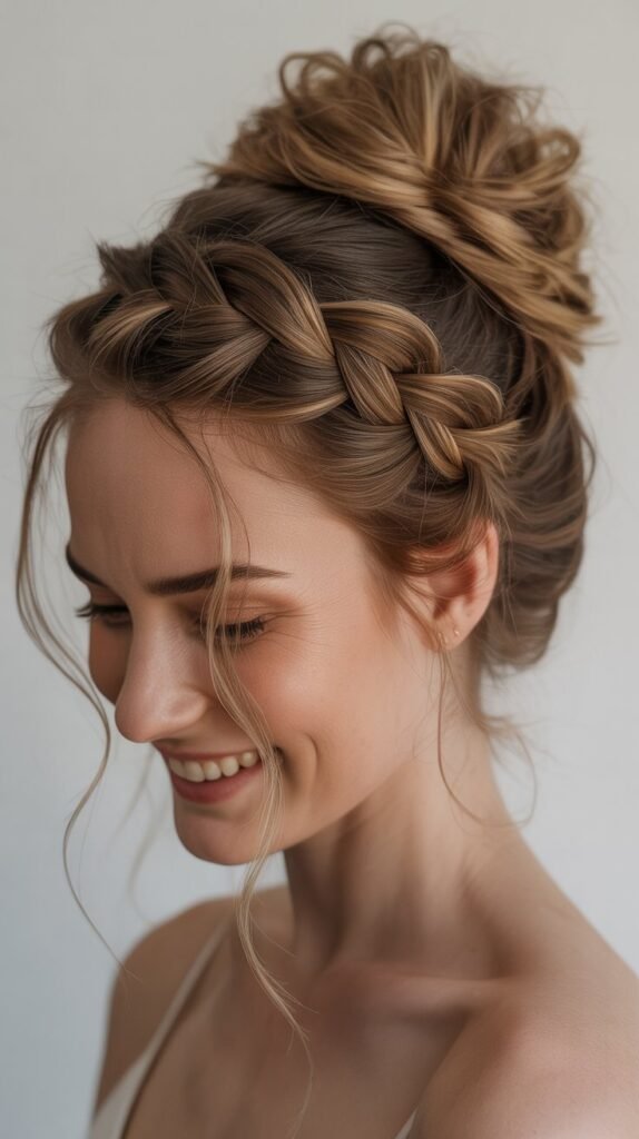 Dutch Braid Updo