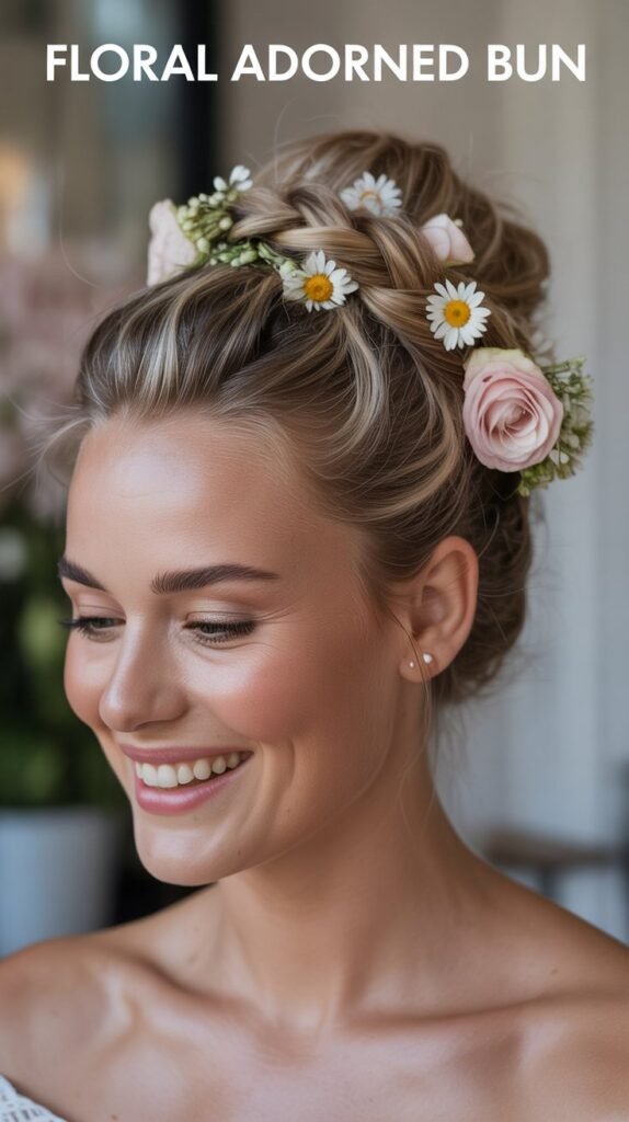 Floral Adorned Bun