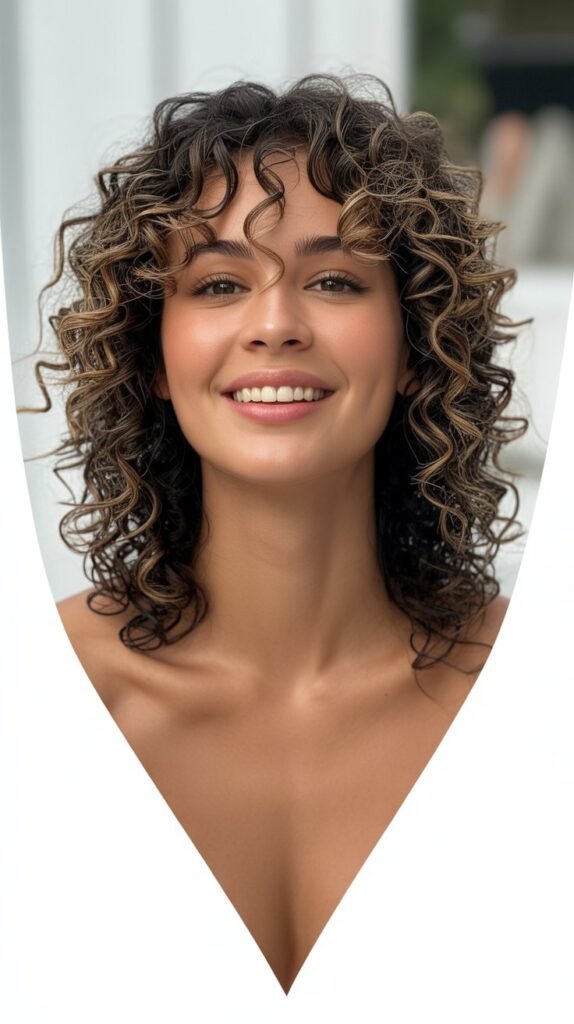 Curly V-Cut Shape