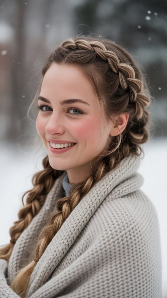 Braided Scarf Updo