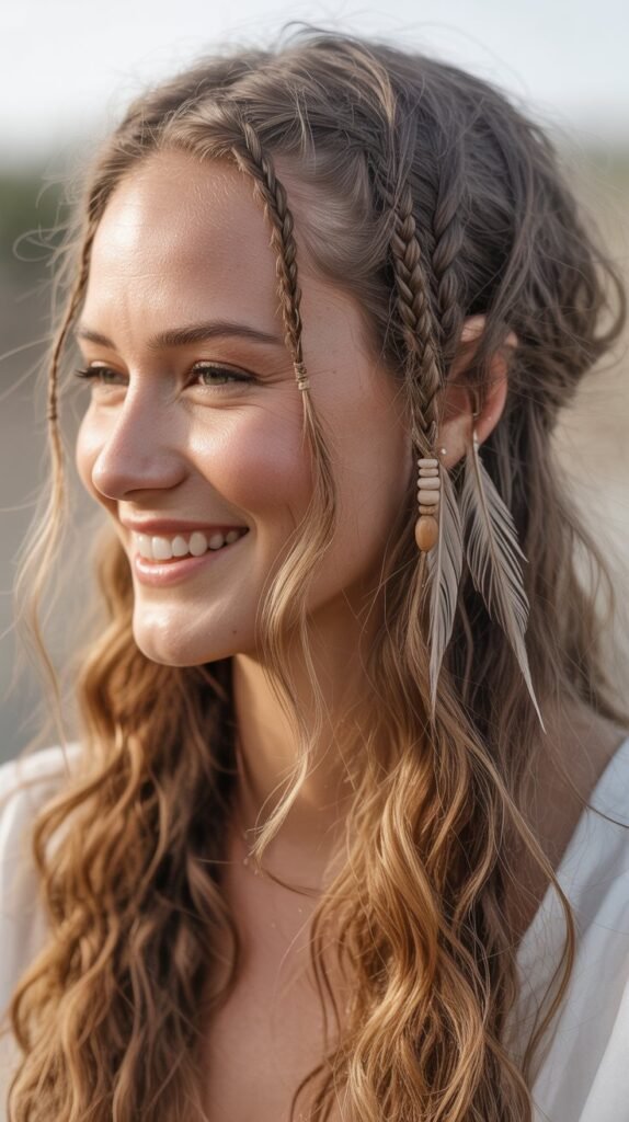 Boho Braided Half-Up