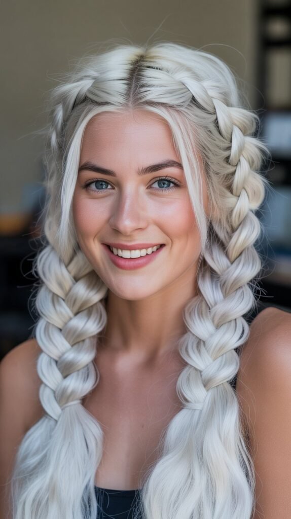  Boxer Braids (Double Dutch Braids)