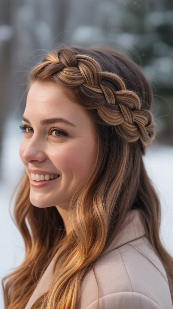 Infinity Braid Half-Crown