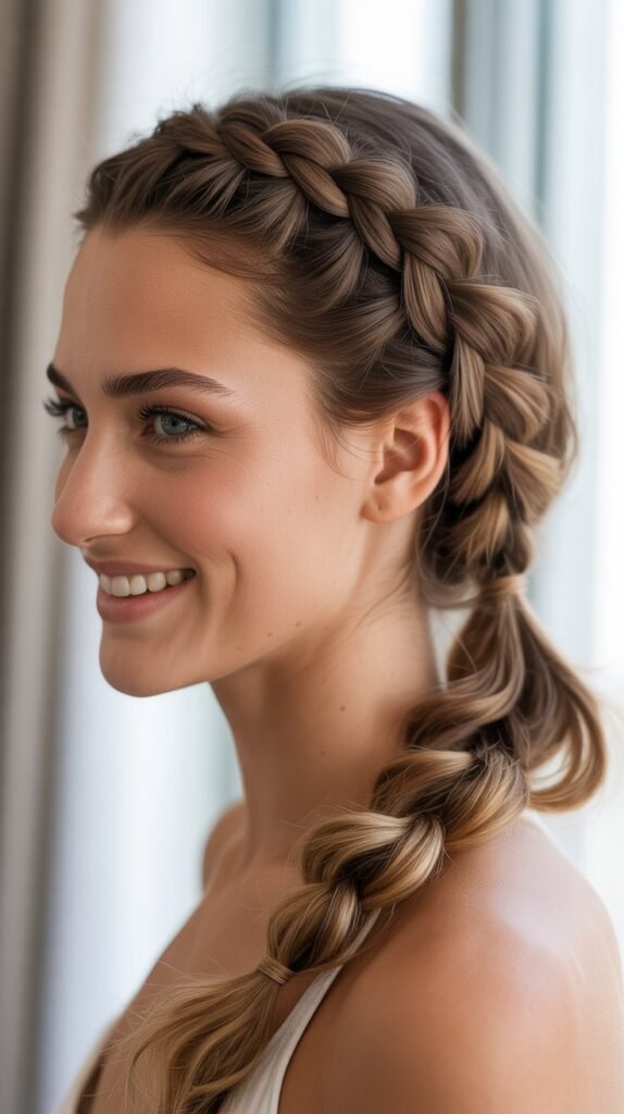 Rope Braid Ponytail