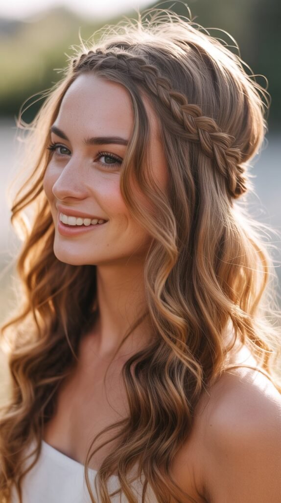 Headband Braid with Flowing Waves