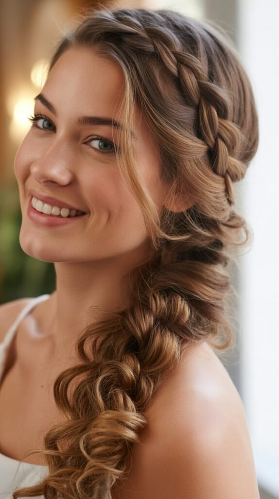  Fishtail Braids with Caramel Weaving