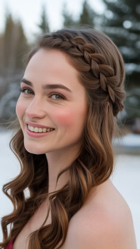 Waterfall Braid Half-Up