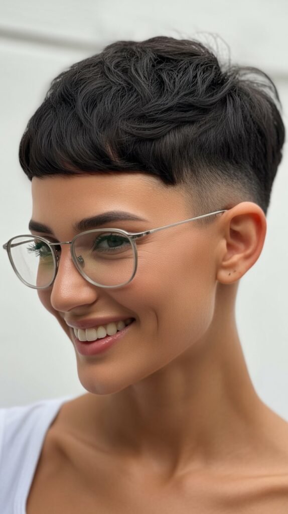 Pixie with Temple Fade