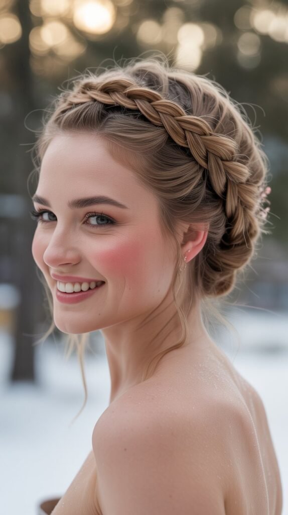 Braided Crown Updo