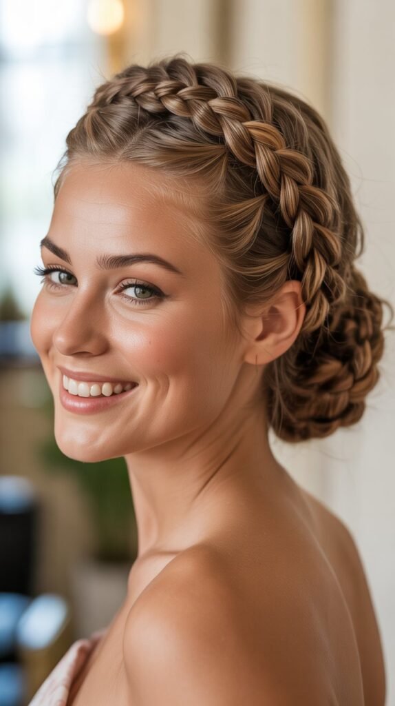 Braided Crown Updo
