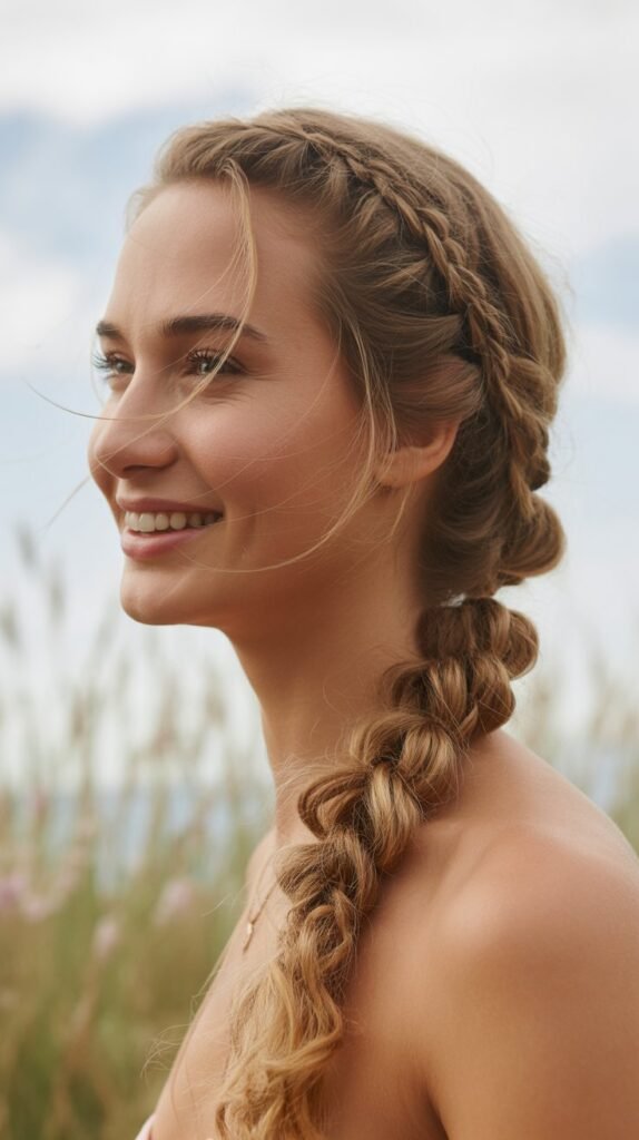Bohemian Braided Ponytail