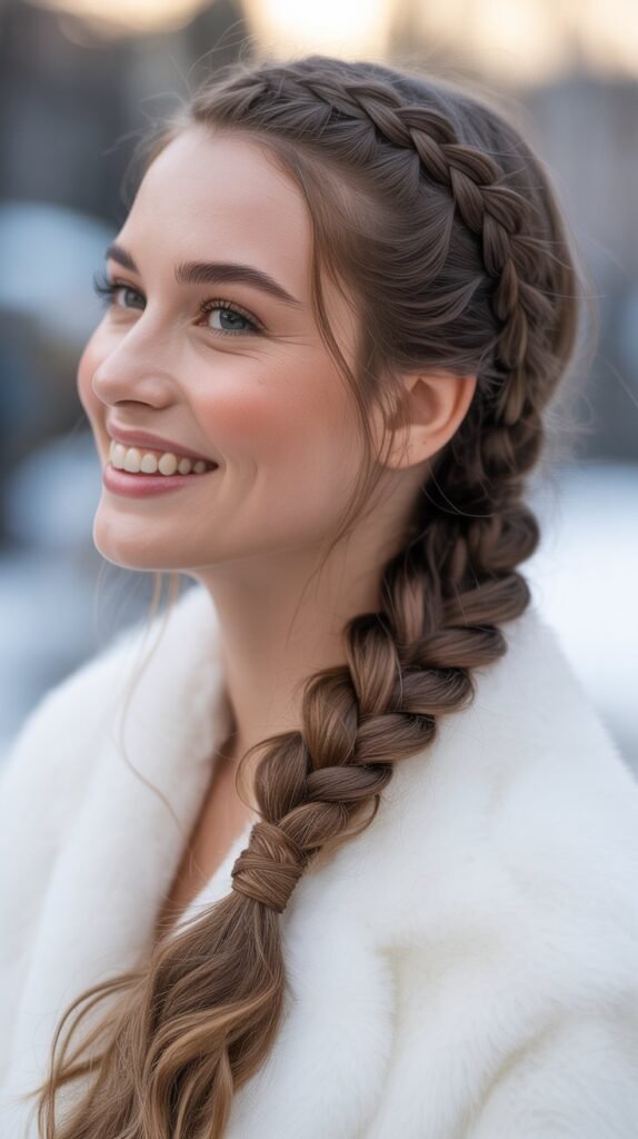 Braided Ponytail with Wrapped Base