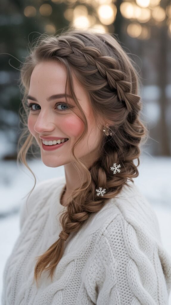 30 Adorable Cute Winter Hairstyles with Braids