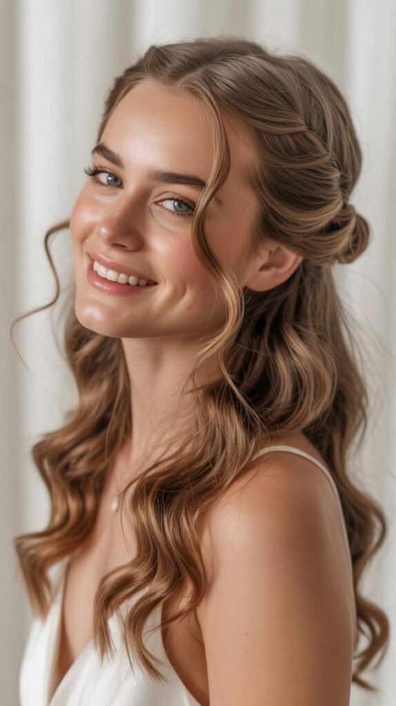 Half-Up Half-Down with Twists