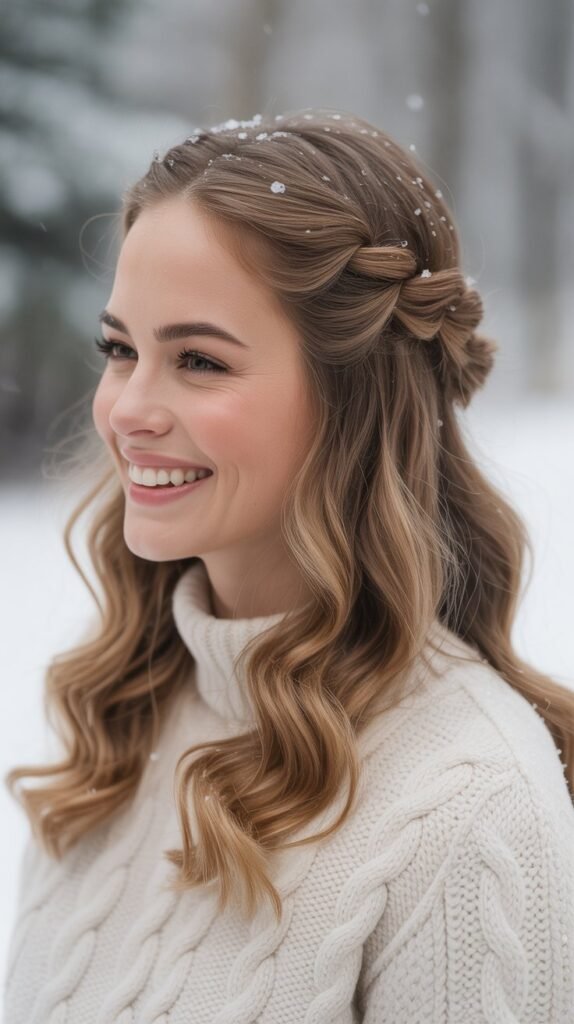 Twisted Half-Up Style