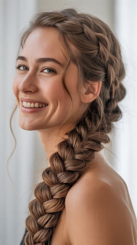  Fishtail Braid Down the Back