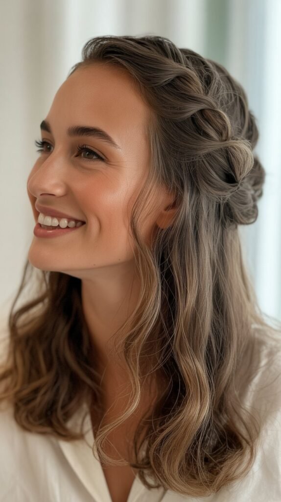 The Twisted Half-Up Style