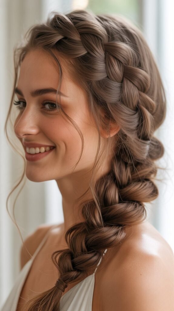 Waterfall Braid Updo