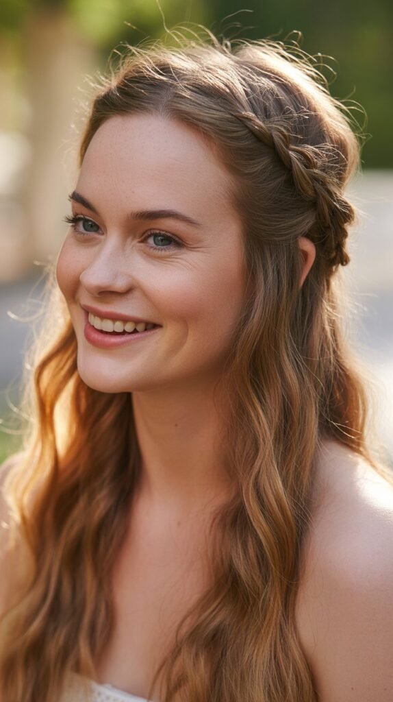 Half-Up Twisted Crown