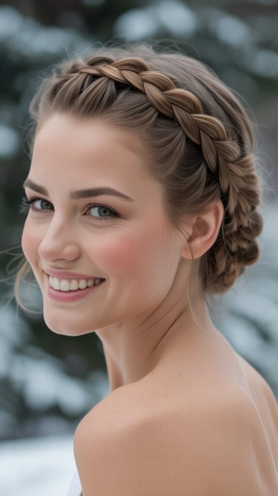 Diagonal Braided Updo