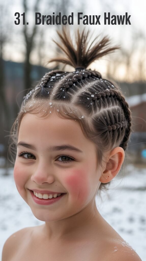 31. Braided Faux Hawk