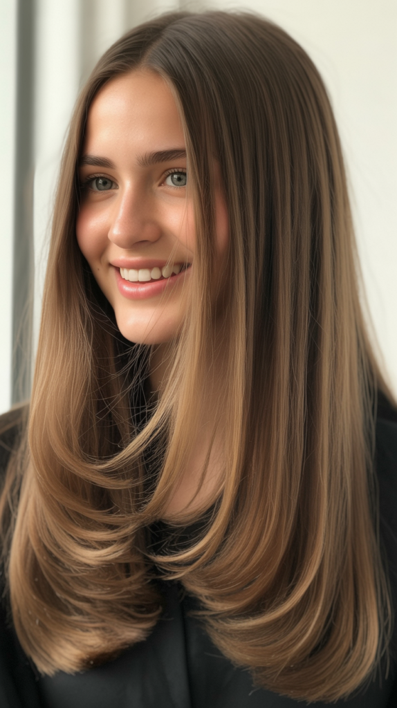Long Straight Hair with Minimal Layers