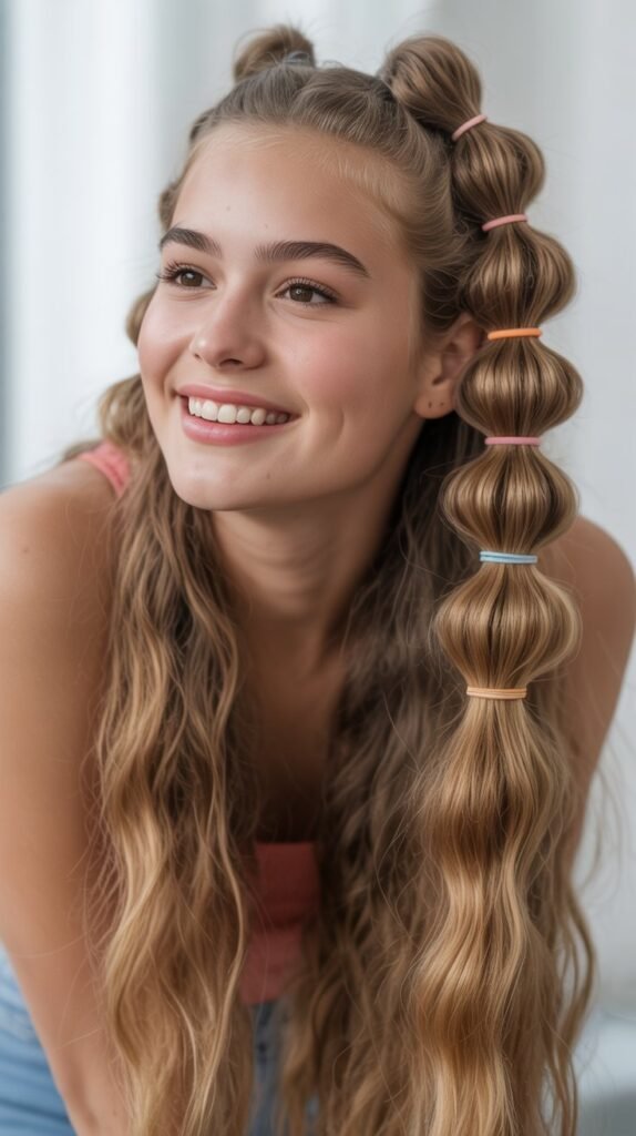 Half-Up Bubble Style