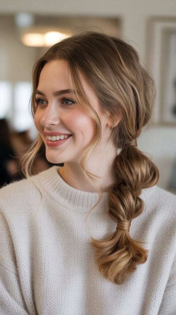 Low Twisted Ponytail