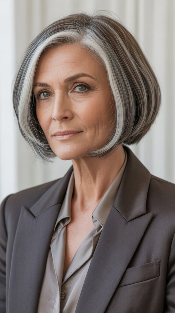 Best 30+ Short Hairstyles for Women Over 60 That Will Turn Heads 8 The Angled Bob