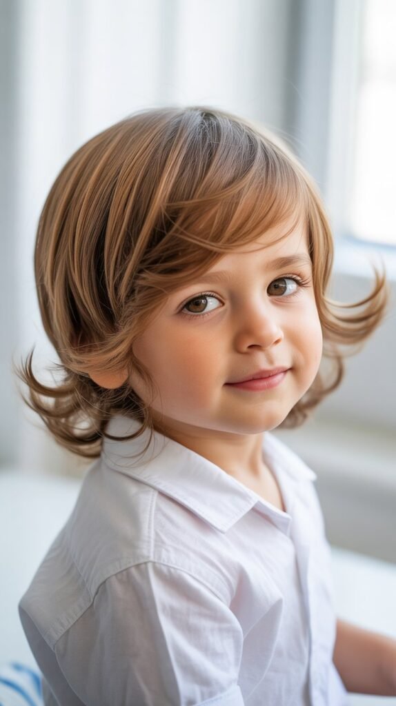 Long Top Brushed Forward