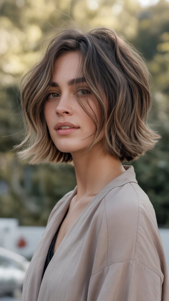 36 Choppy Bob Haircuts for Women in 2025 12 Choppy Lob (Long Bob)